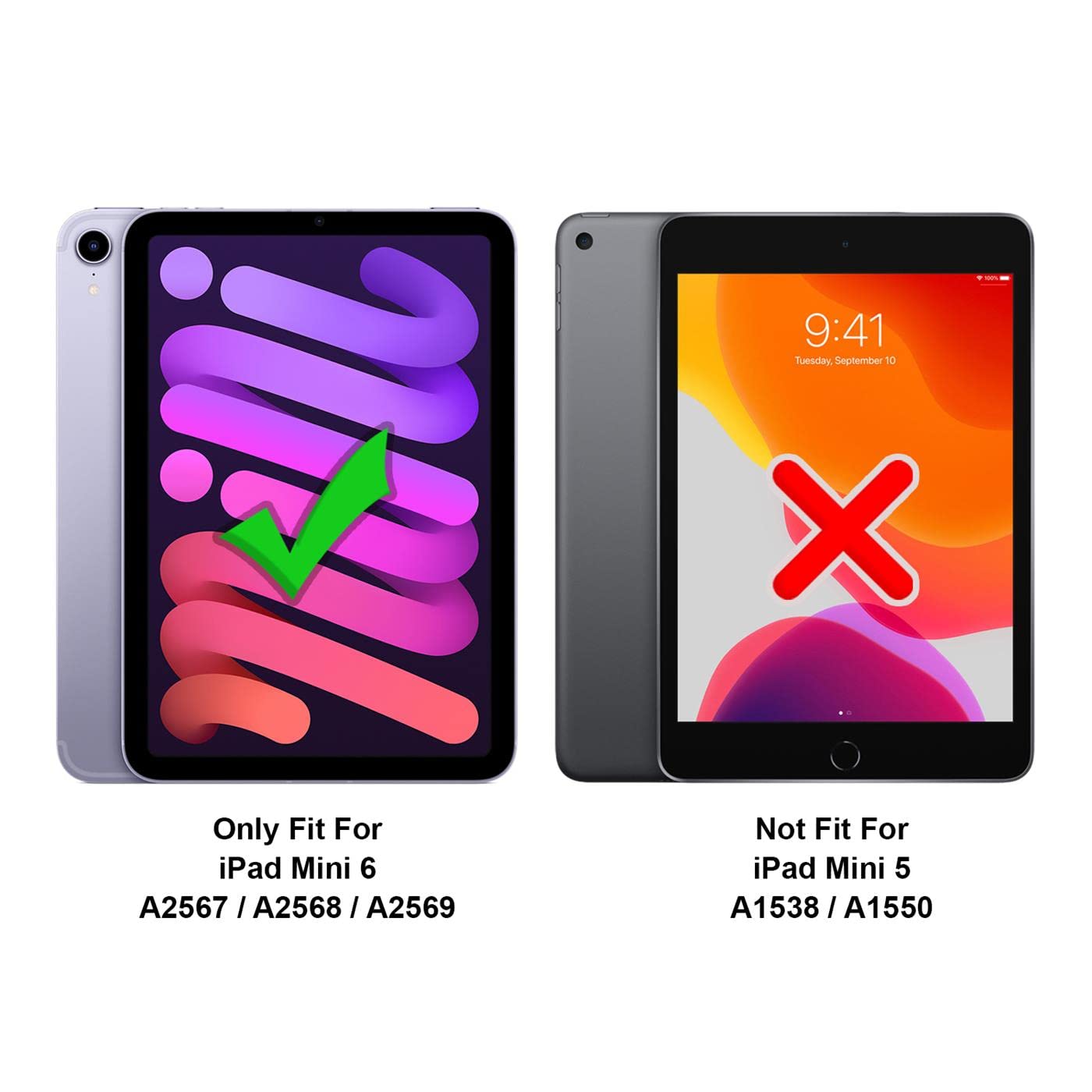 Ultralight Tablet Covers Folio Case for iPad Mini 6 (8.3 inch) - Image 3