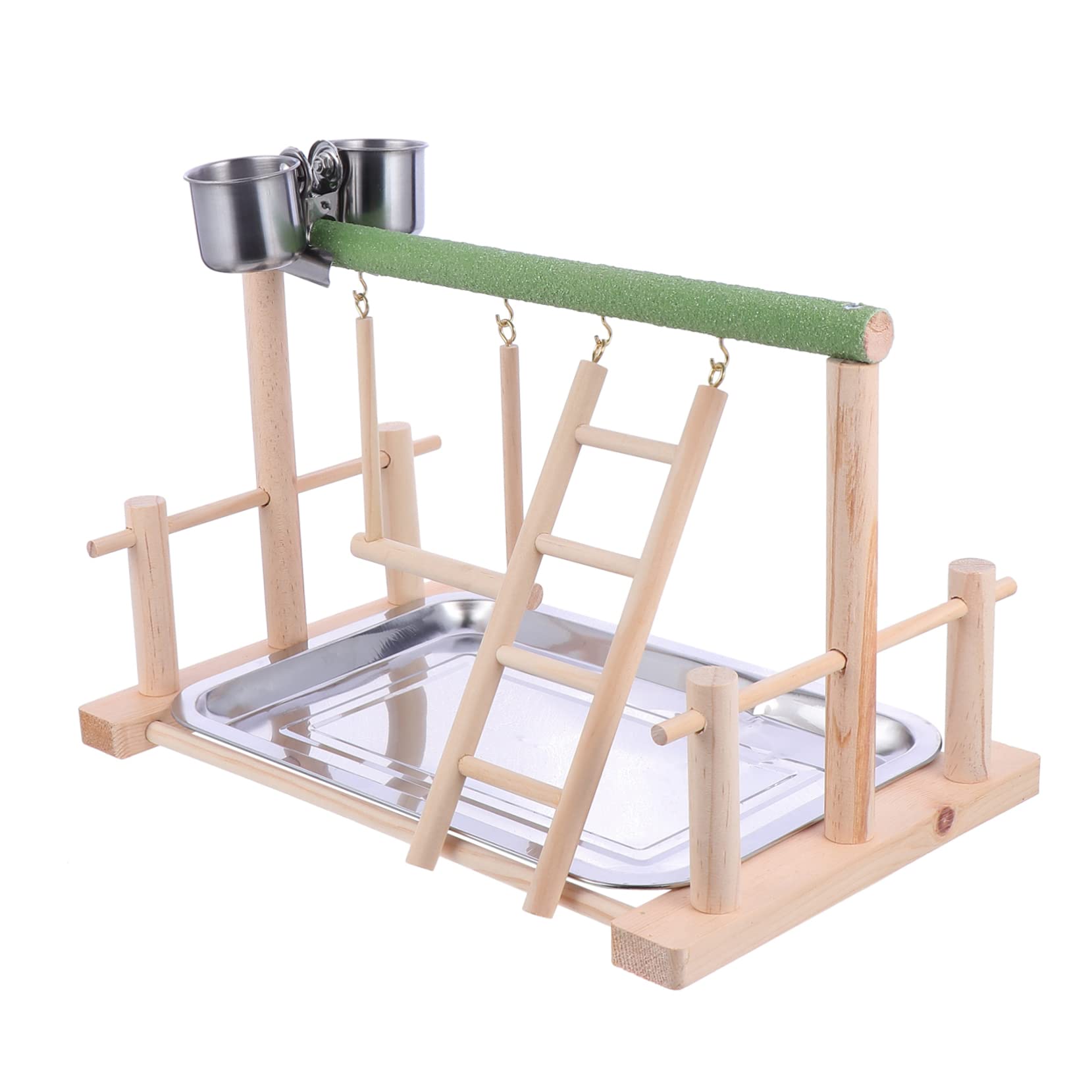 Toddmomy Plataforma De Juguetes para Pájaros Percha De Madera Columpio para Pájaros Juguete De Escalera para Casa