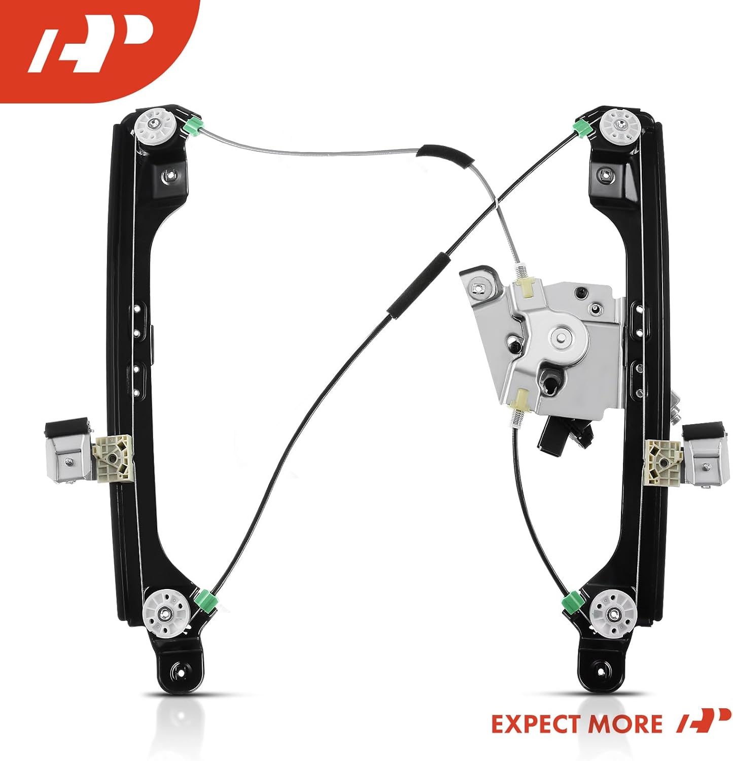 A-Premium Electric Power Window Regulator with Motor Compatible with Cadillac SRX 2010-2015 Saab 9-4X 2011 Front Right Passenger Side