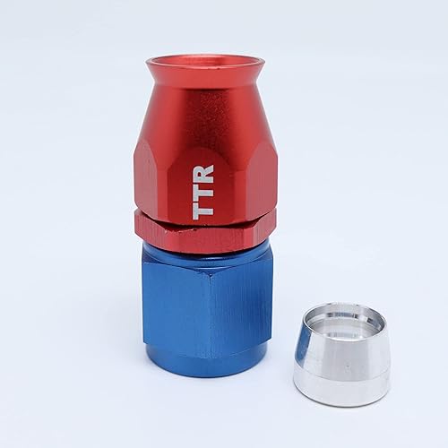 Miniatura 4 de TT Racing -8 accesorios giratorios de PTFE AN8 + kit de manguera de línea de combustible de acero inoxidable E85 30FT PTFEAN8_KIT_XL