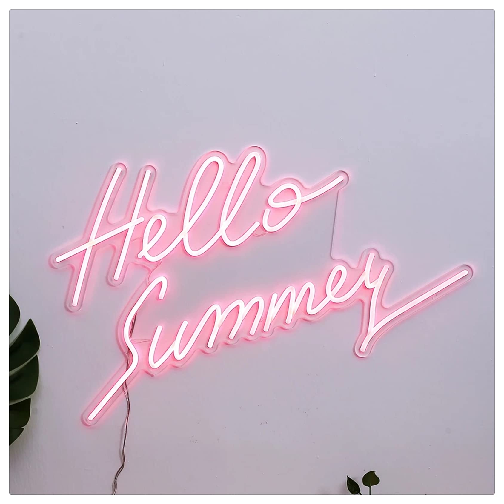 Amazon.co.jp: LEDネオンライトサインHELLO SUMMERネオンライト
