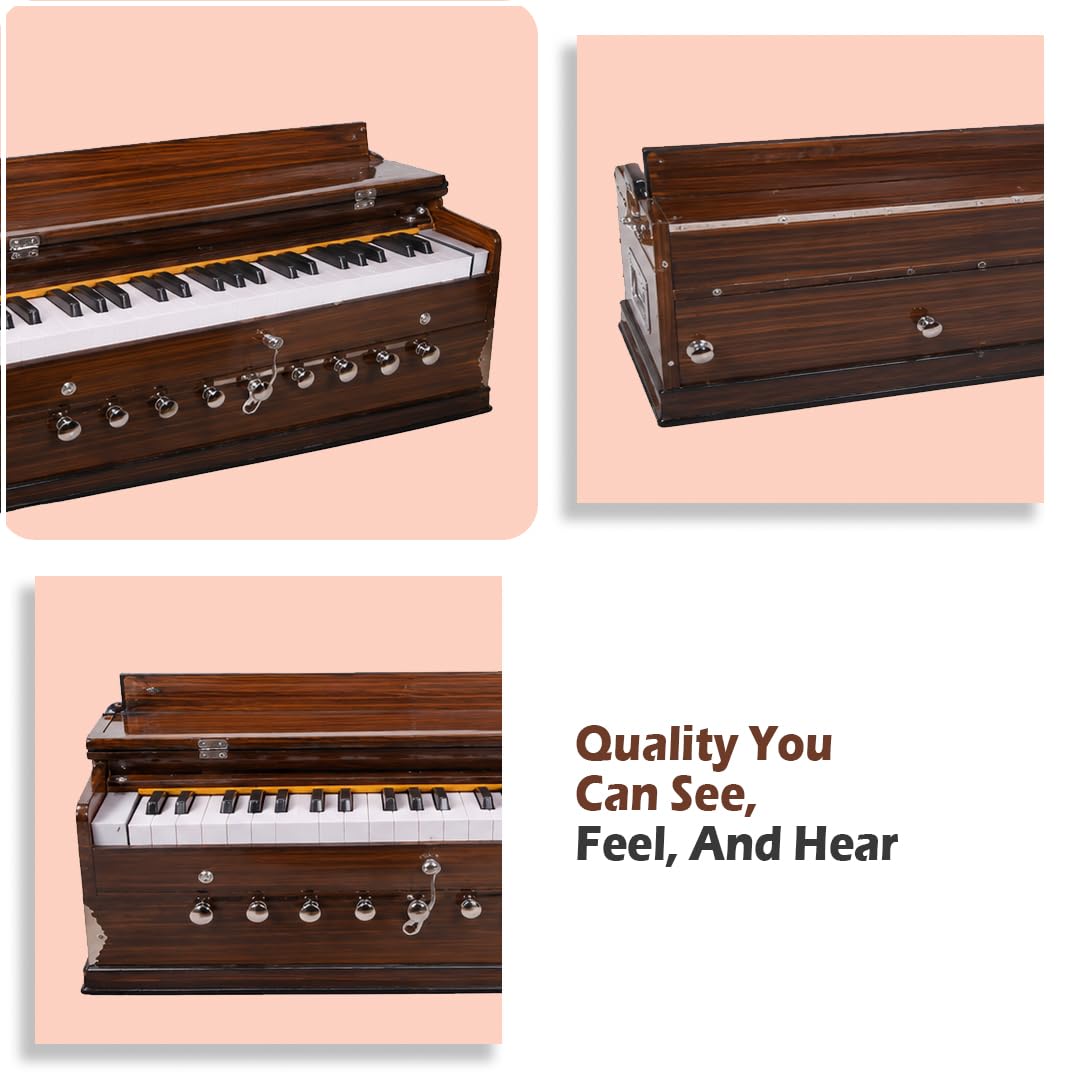 Premium Quality Harmonium with a Cover -Vrindavan Bazaar Premium Quality product thumbnail 7
