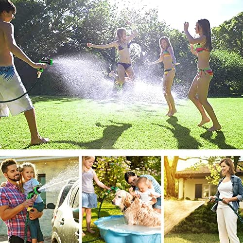 100 FT Garden Hose Expandable Hose - All New 2026 Flexible Water Hose with 10 Functions Spray Nozzle - Car Wash Hose with Solid Brass Connector, Leakproof Lightweight Expanding Pipe for Yard,Outdoor — view 6