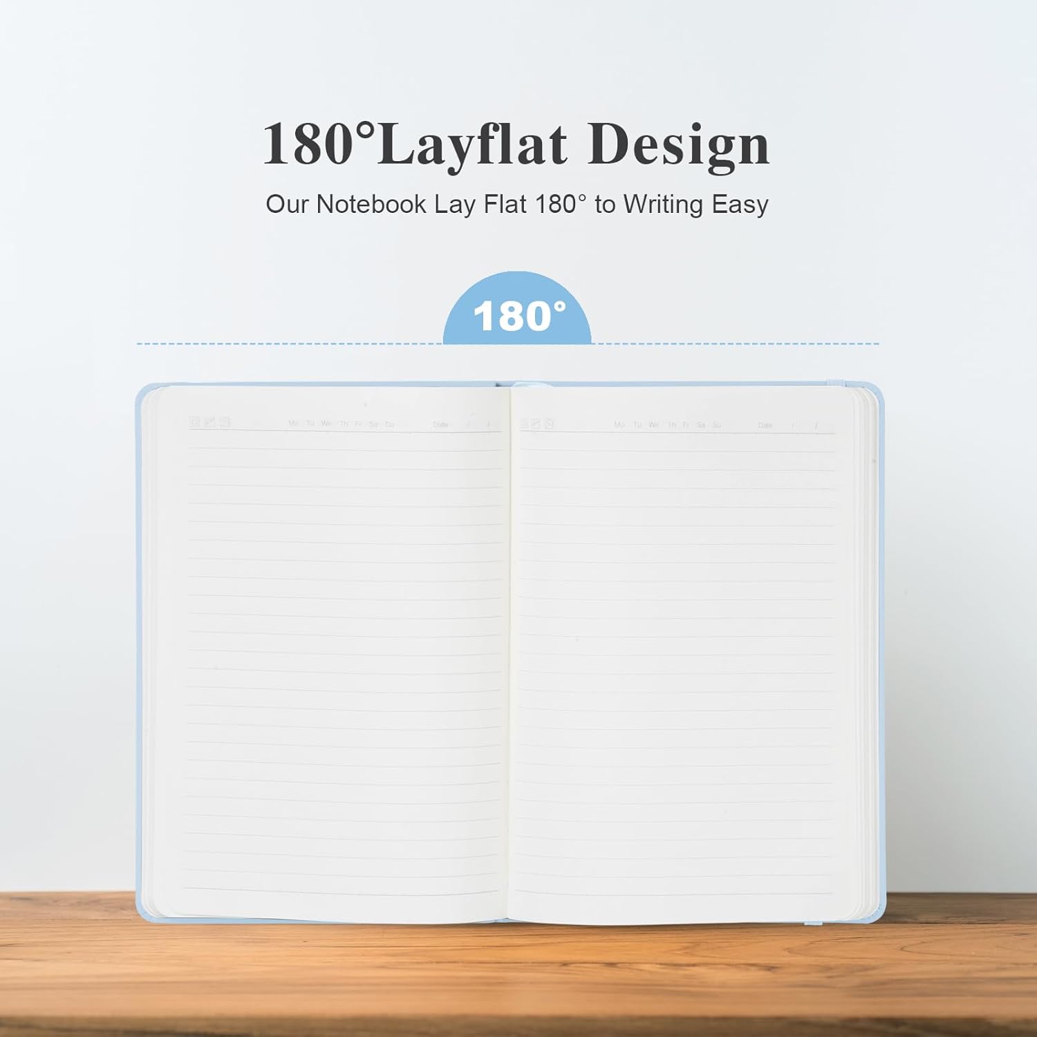 COMIX 24 Pack Lined Journal Notebooks for Work, 240 Pages, Medium 5.5" x 8.3", A5 Hardcover Journaling Notebooks for Business School Office, Notebooks Journals for Women & Men