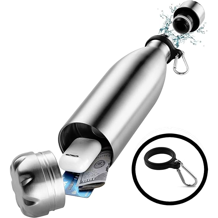 Buy Diversion Safe Hidden Storage Stainless Steel Water Bottle Insulated Slim Water Bottle