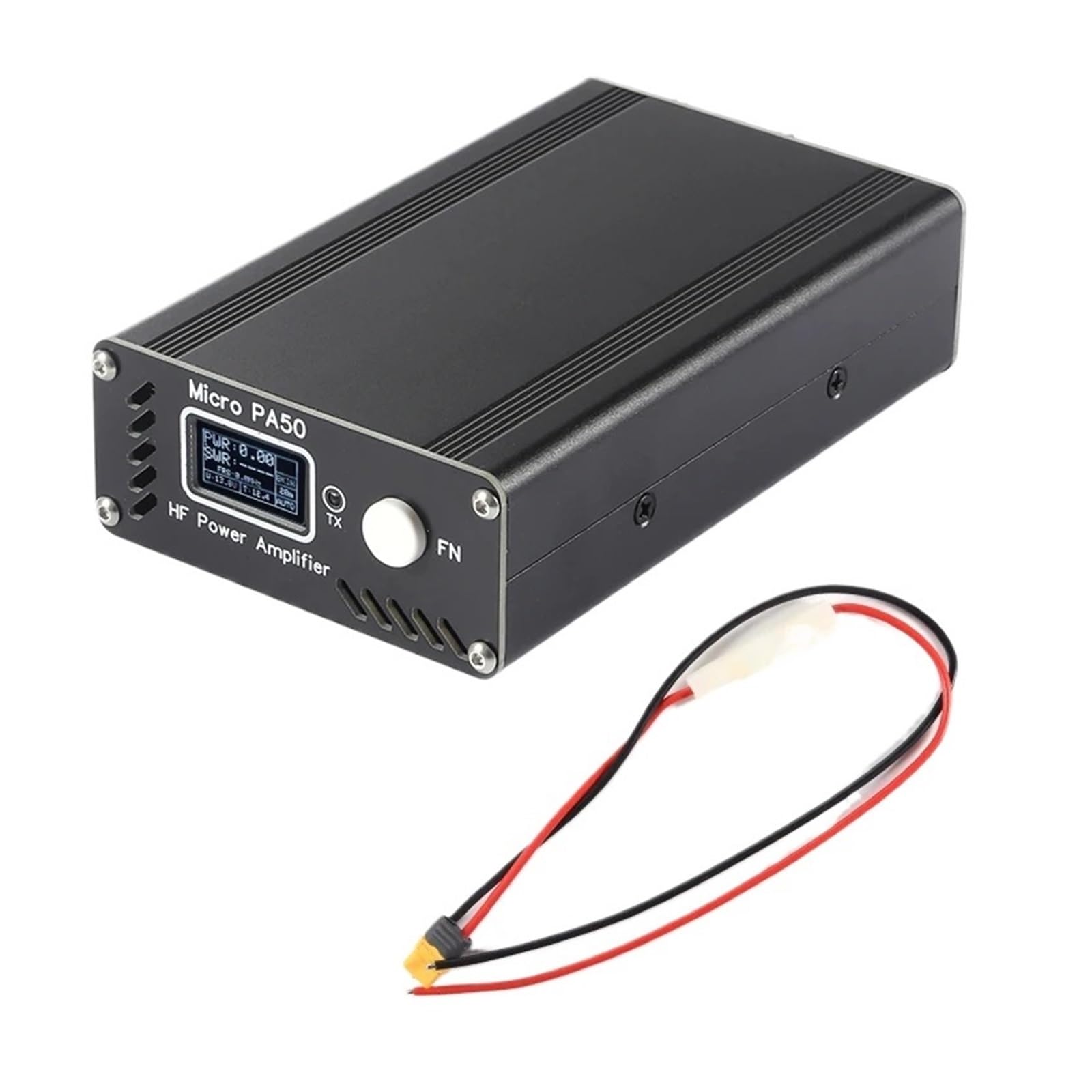 Micro PA50+ (PA50 Plus) 50W 1.3inch OLED Screen Shortwave HF Power Amplifier SWR Meter LPF Filter
