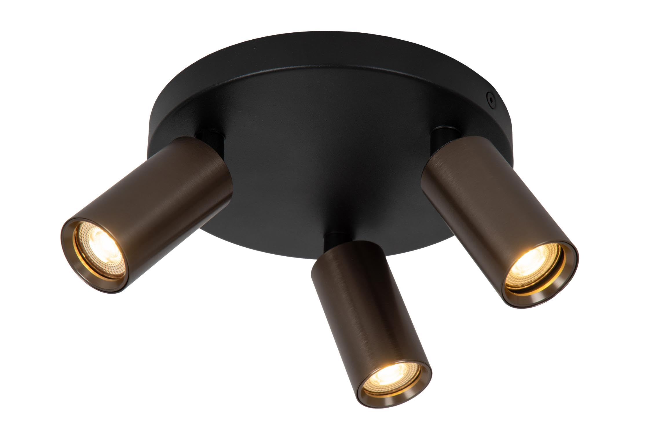 LUCIDE RITMO - Spot plafond - Ø 18 cm - 3xGU10 (MR11) - Café