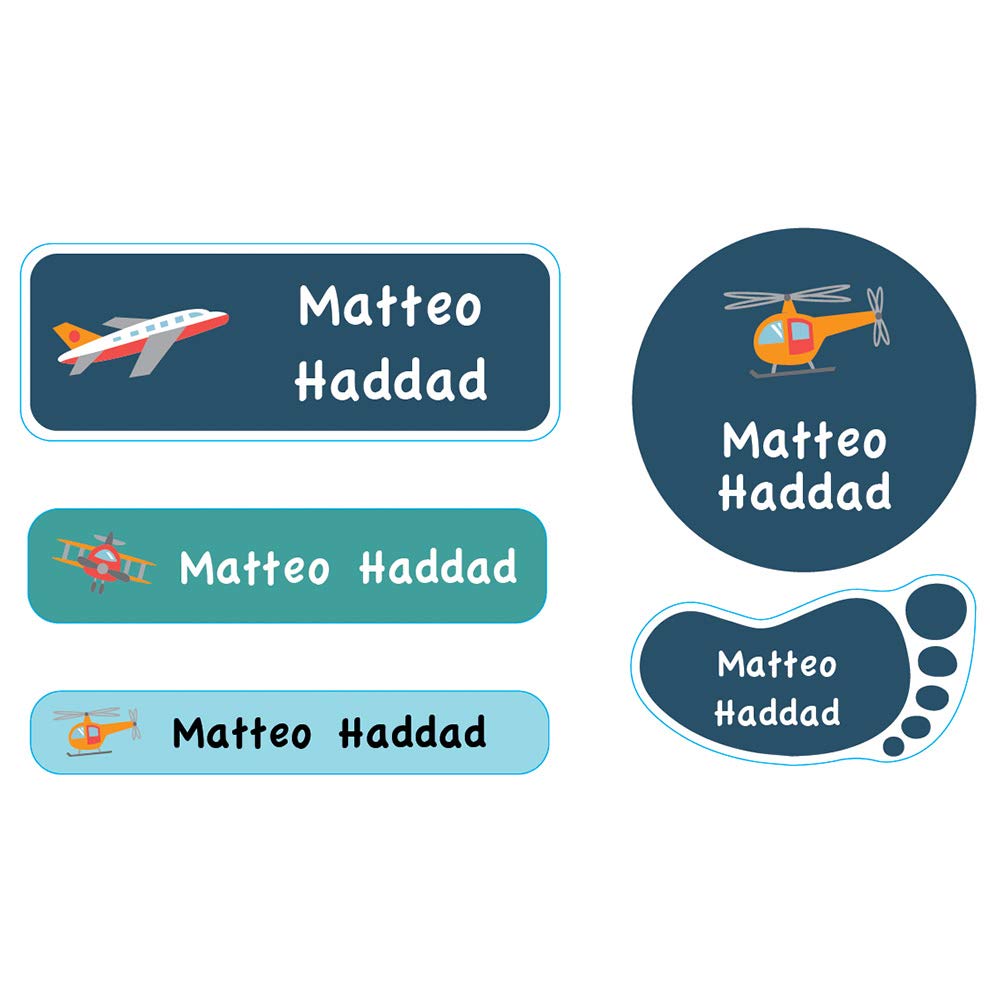 Essmak Dolphin Personalized Name Labels – Custom Waterproof Stickers for School Supplies, Lunch Boxes & Clothing