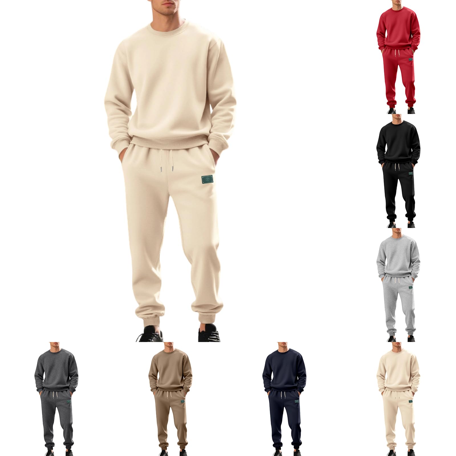 Tuta da uomo in due pezzi, per allenamenti e avventure all'aperto, antistrappo, top e pantaloni da allenamento da uomo, grigio, XXXL