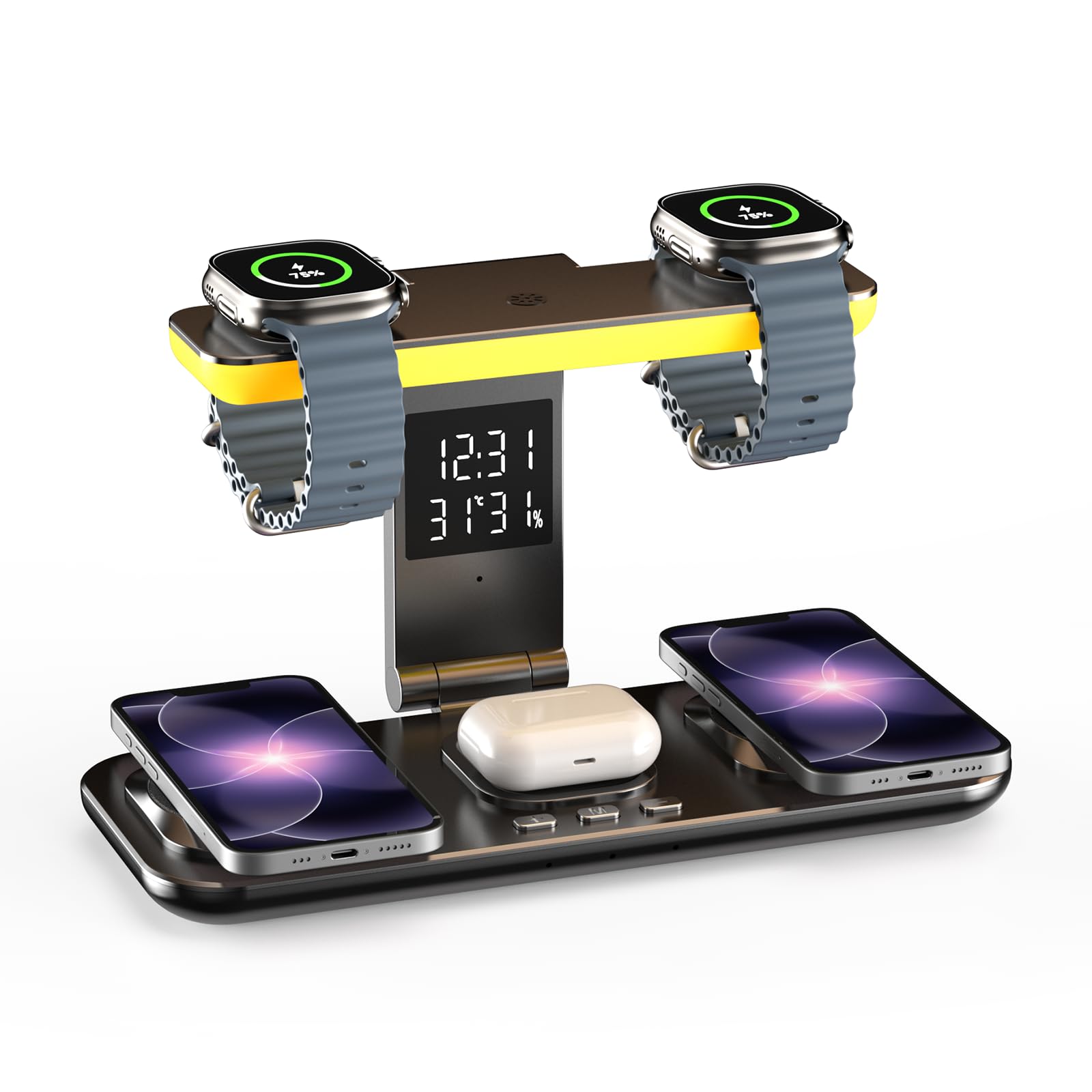 Hicevaiy Dual Phone 7-in-1 Charging Station
