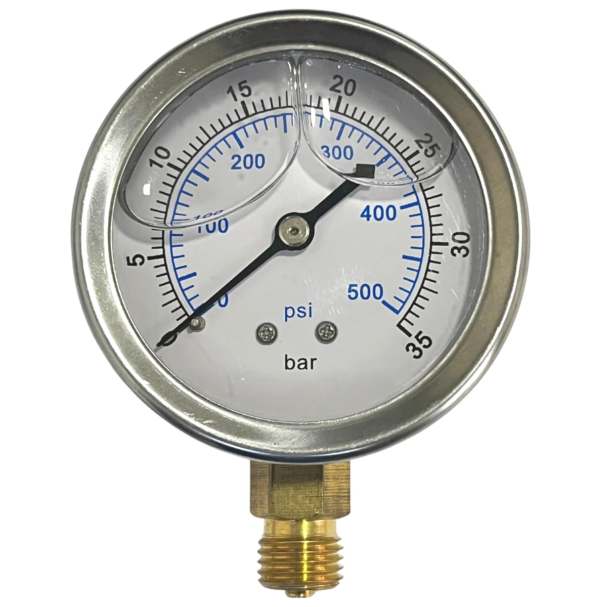 Relógio Manômetro de Pressão até 500psi / 35bar