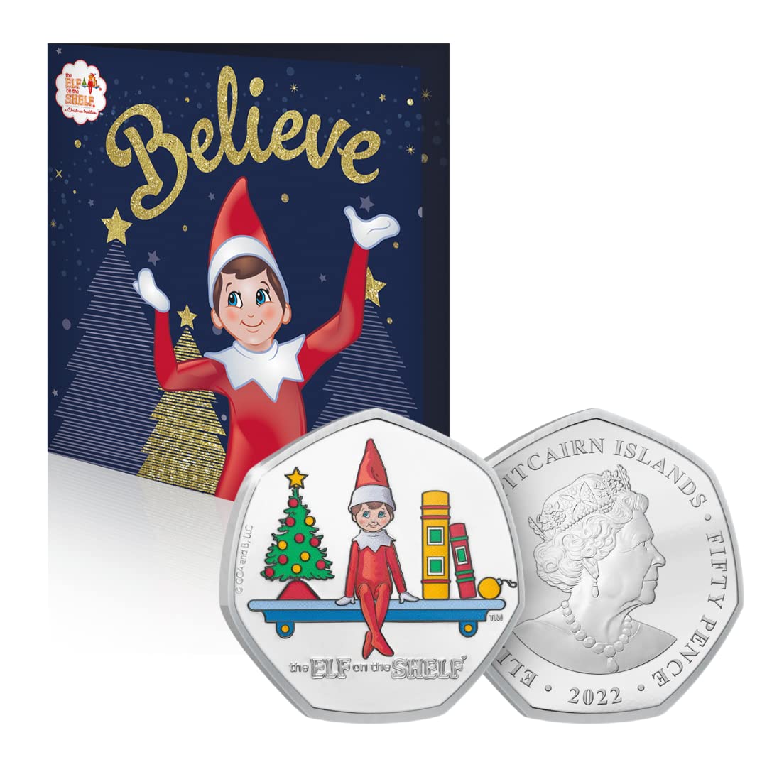 Buy Elf on the Shelf Limited Edition Collectible BU 50p Coin BUNDLE includes Believe Christmas