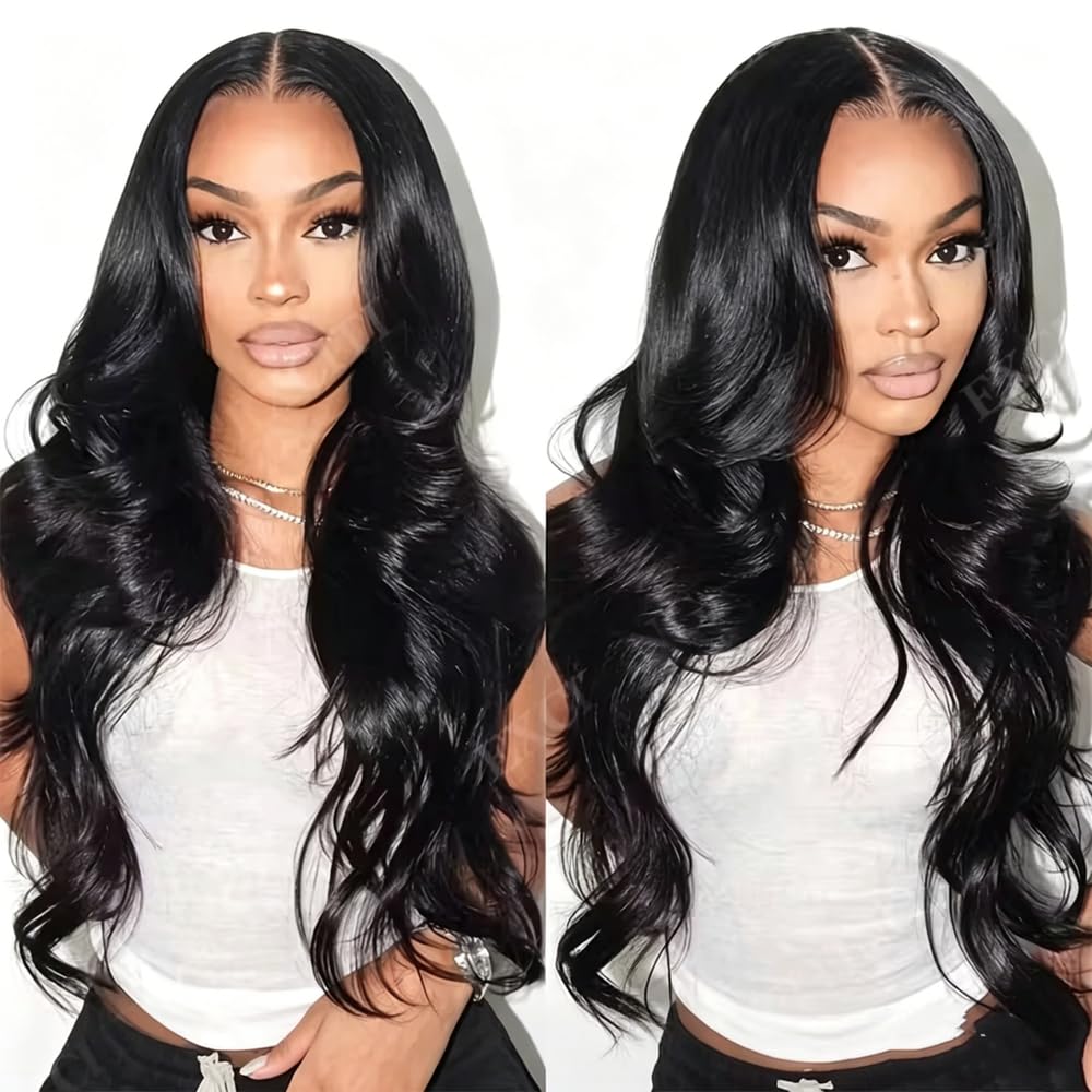 Haarpflege Körperwelle Transparente Lace-Front-Perücke Echthaar 180 Dichte Für Frauen(18inches)