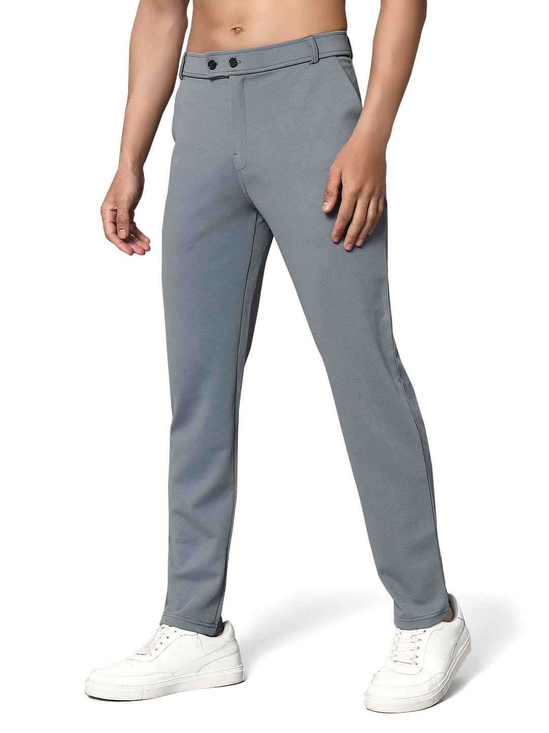 Vogaan Luxury Stretchable Casual Pants for Men | Stylish Slim Fit Men's Wear Trousers for Office | Mens Fashion | Modern Mens Trouser