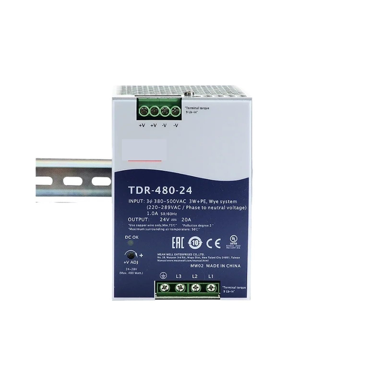 JJKKOZVQF TDR-480-24 480W TDR-480 24V 20A