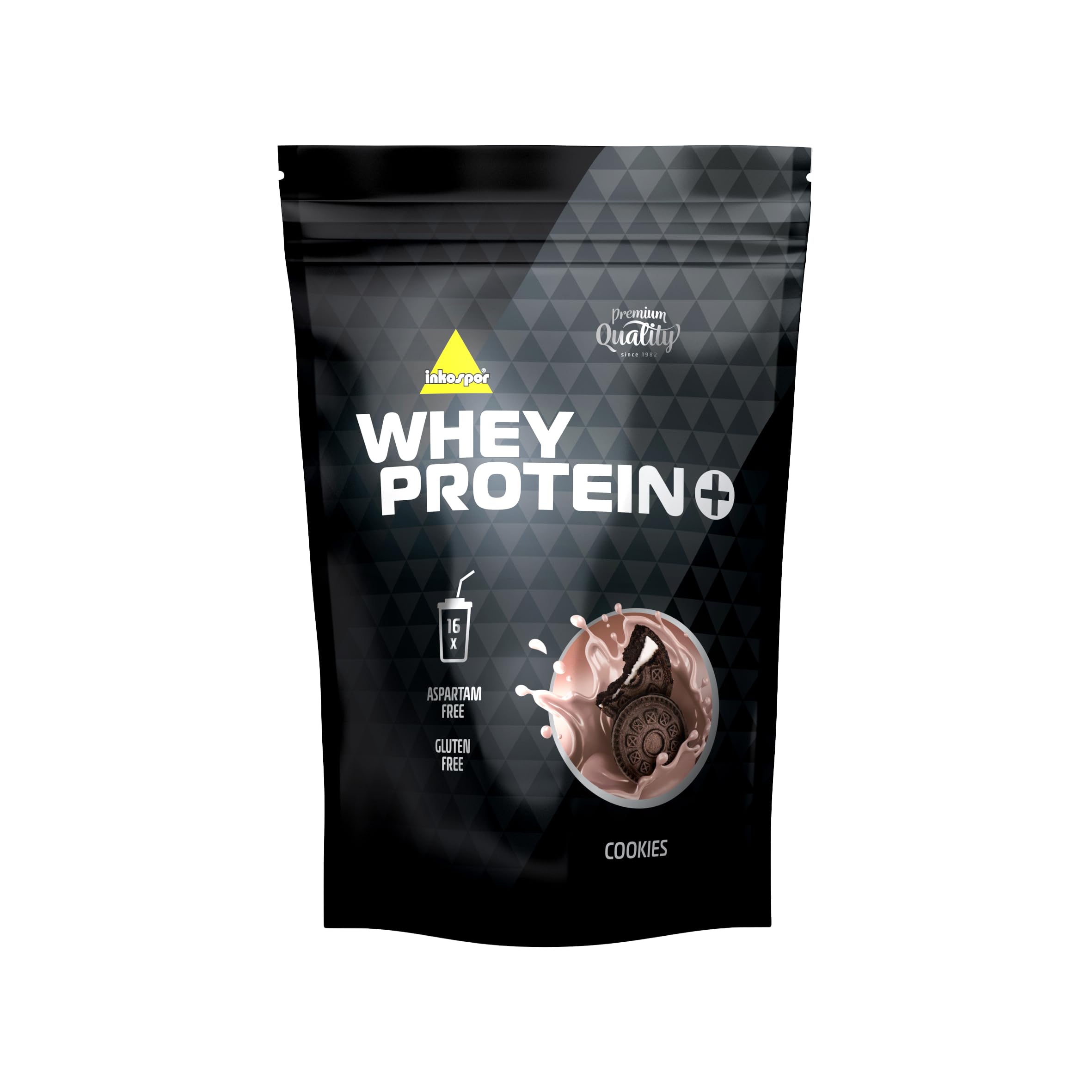 inkospor WHEY PROTEIN+ Cookies & Cream | 82% Protein aus Whey-Isolat & Casein | 500 g Beutel | Zweistufige Versorgung | Made in Germany