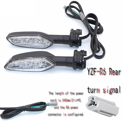 Miniatura 3 de Moto Modified Mini Turn Signal For YAMAHA YZF-R6 YZFR6 YZF R6 Motorcycle Blinker Front Or Rear White (Color  Front)