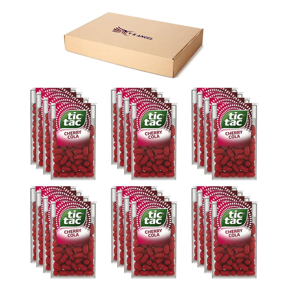 24 Cherry Cola Tic Tac Mint sweets For Little Moments of Refreshment - Sold By VR Angel