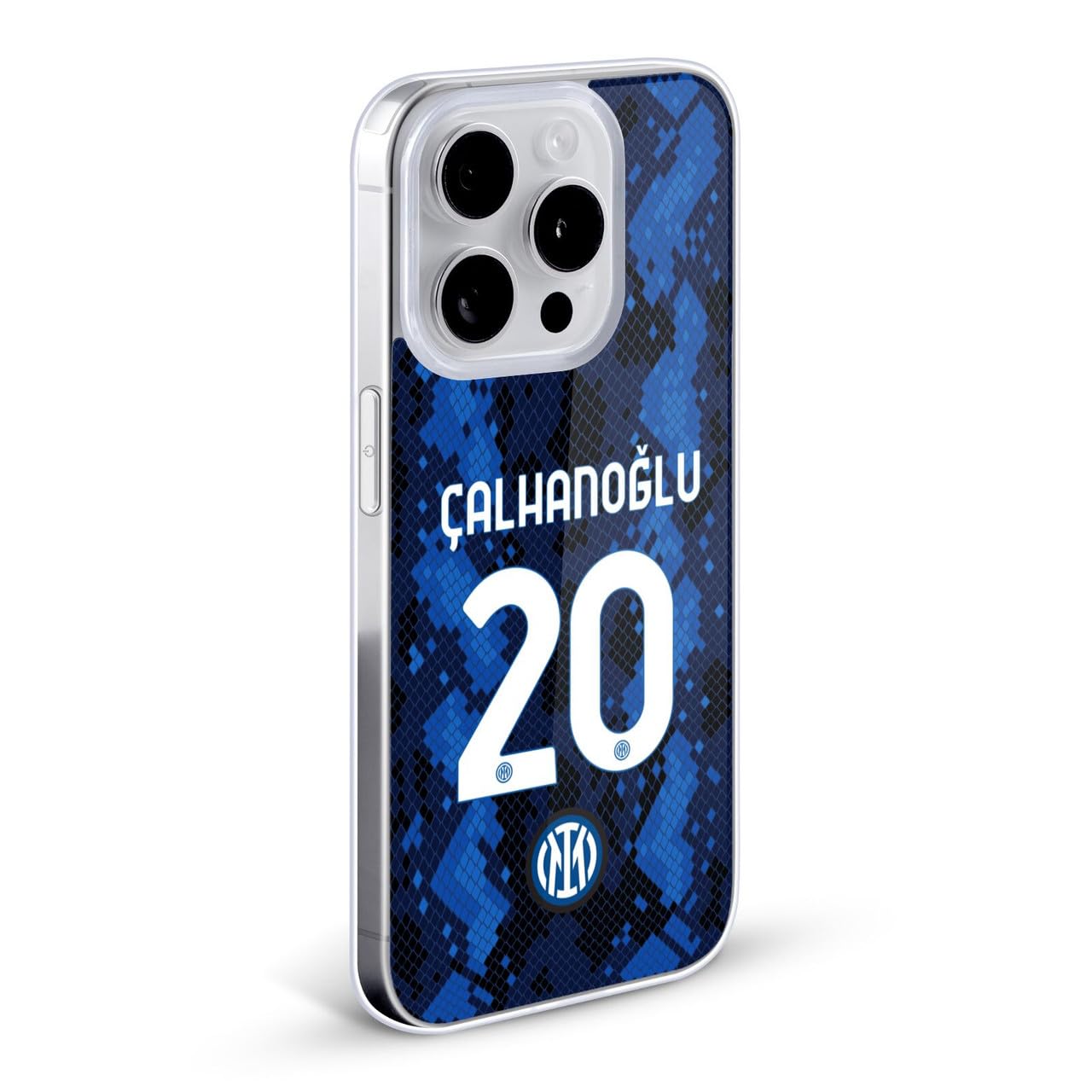 Head Case Designs Licenza Ufficiale Inter Milan Hakan Çalhanoglu 2021/22 Giocatori Home Kit Custodia in Gel [Grado Militare] Compatibile con Apple iPhone 17 PRO Max E Compatibile con MagSafe