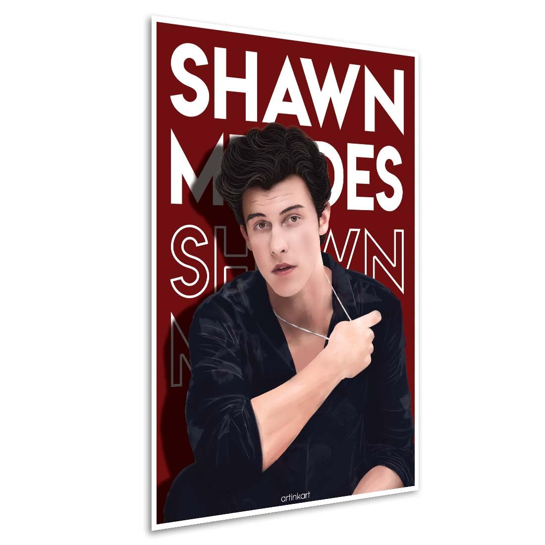 ArtinKart- Shawn Mendes Poster, Music Posters for Wall Decoration Aesthetic, Shawn Mendes Merch (12X18 Inches, Multicolor, Unframed)