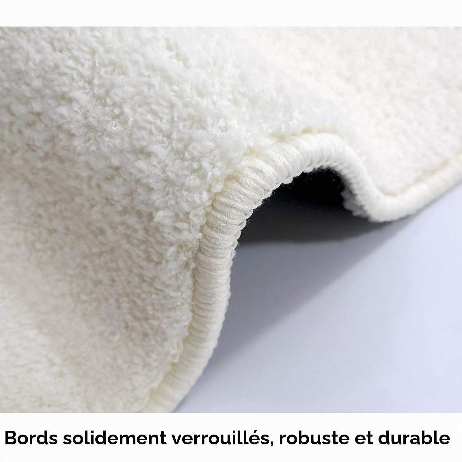 SUABON Tapis ovale irrégulier, tapis moderne imitation cachemire, antidérapant et lavable, tapis de sol pour décoration de chambre à coucher, tapis moderne pour salon
