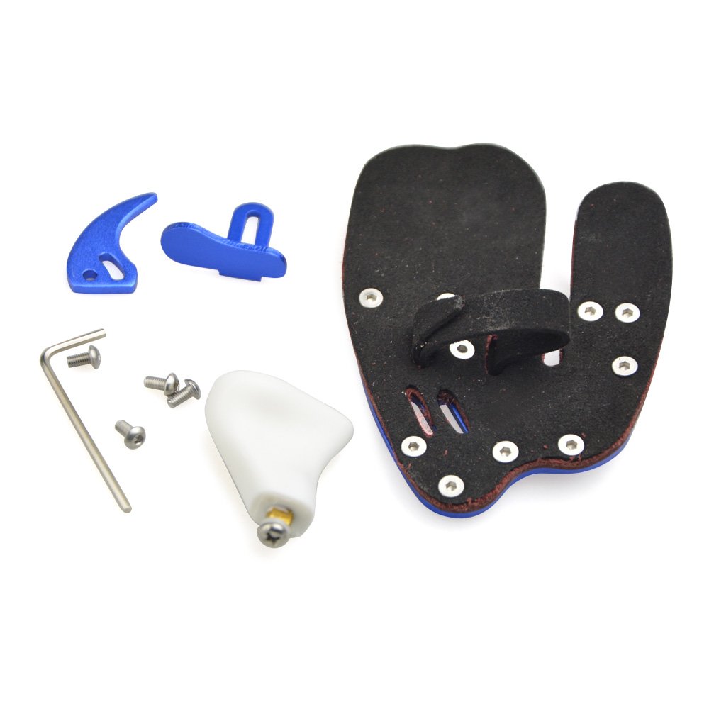 Archery Finger Tab Guard Regolabile Protezione dita per arco Compound con pelle