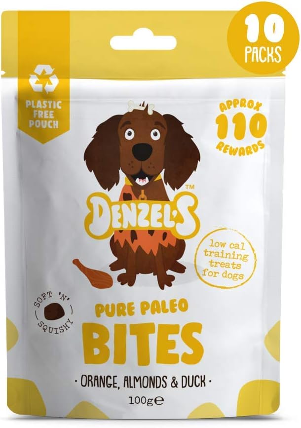 Denzel's All Natural Dog Treats - Training Bites - Pure Paleo (10 x 100g)