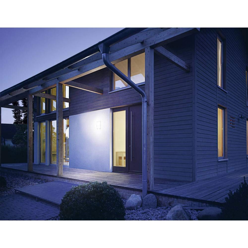Steinel Applique murale avec détecteur de mouvement L22 gris anthracite - Luminaire extérieur avec capteur de présence portée 10m - Lampe extérieure 60 W