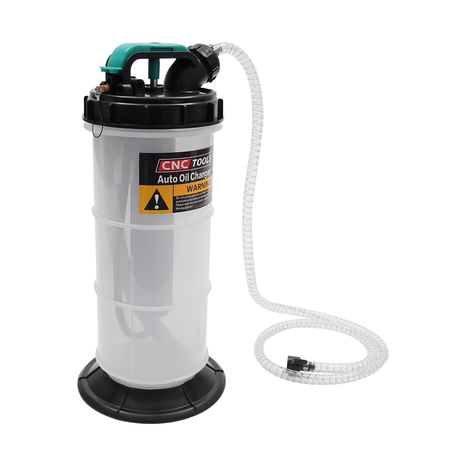 Pompa di aspirazione olio 5.3L, dispositivo di aspirazione olio manuale a vuoto, siringa di aspirazione olio con 4 tubi e valvola di scarico, pompa di aspirazione olio per auto, moto, tosaerba