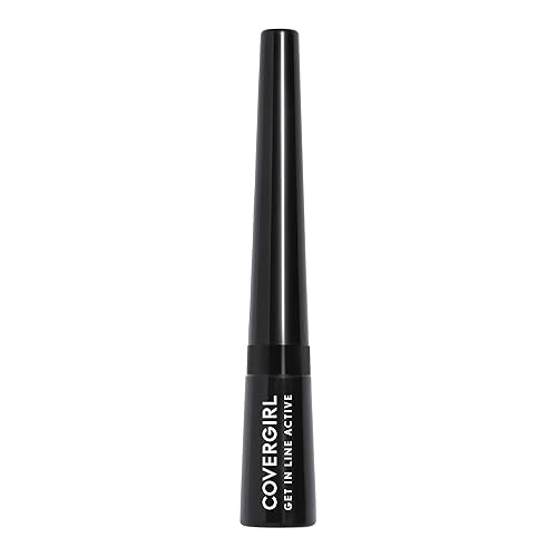 COVERGIRL Get In Line - Delineador de ojos activo, color negro tinta, 0.36 onzas