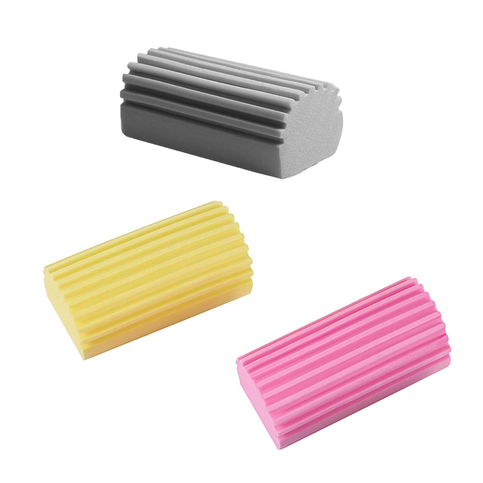 Damp Clean Duster Sponge, Sponge Cleaning Brush, Reusable Cleaner Sponges, Duster for Cleaning Blinds, Glass, Baseboards, Vents, Railings, Mirrors, Car, Window Track Grooves, Faucets, 3-Pack