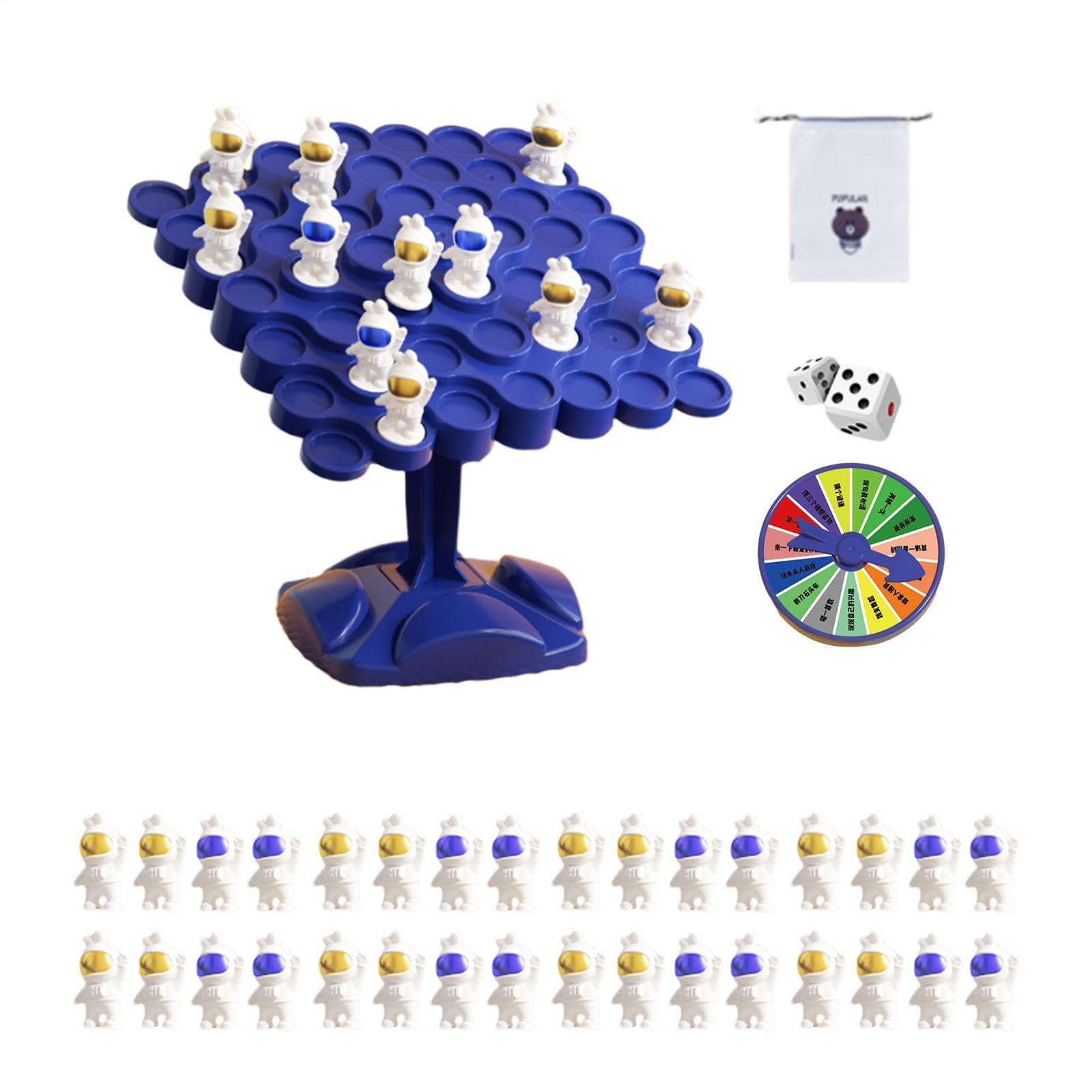 Swing Stack Balance Game Stacking Balance Math Toys Board Game | Astronaut Children Desktop Math Board Toys for 2 Players Plus Family Party Team Kids Adults Boys Girls Parent-Child