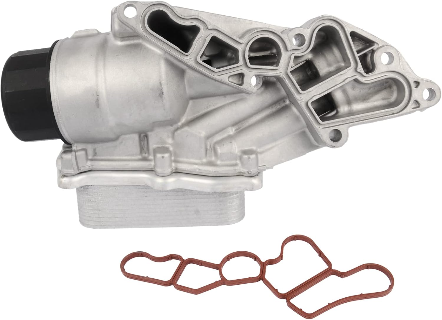 GELUOXI Engine Oil Filter Housing W/Oil Cooler Replacement for Mercedes W203 W211 C230 W216 W209 W211 A2721800510 2721800510