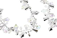 Vista 5 de Kurt Adler - Guirnalda de cuentas acrílicas transparentes, Navidad