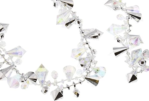 Miniatura 5 de Kurt Adler - Guirnalda de cuentas acrílicas transparentes, Navidad