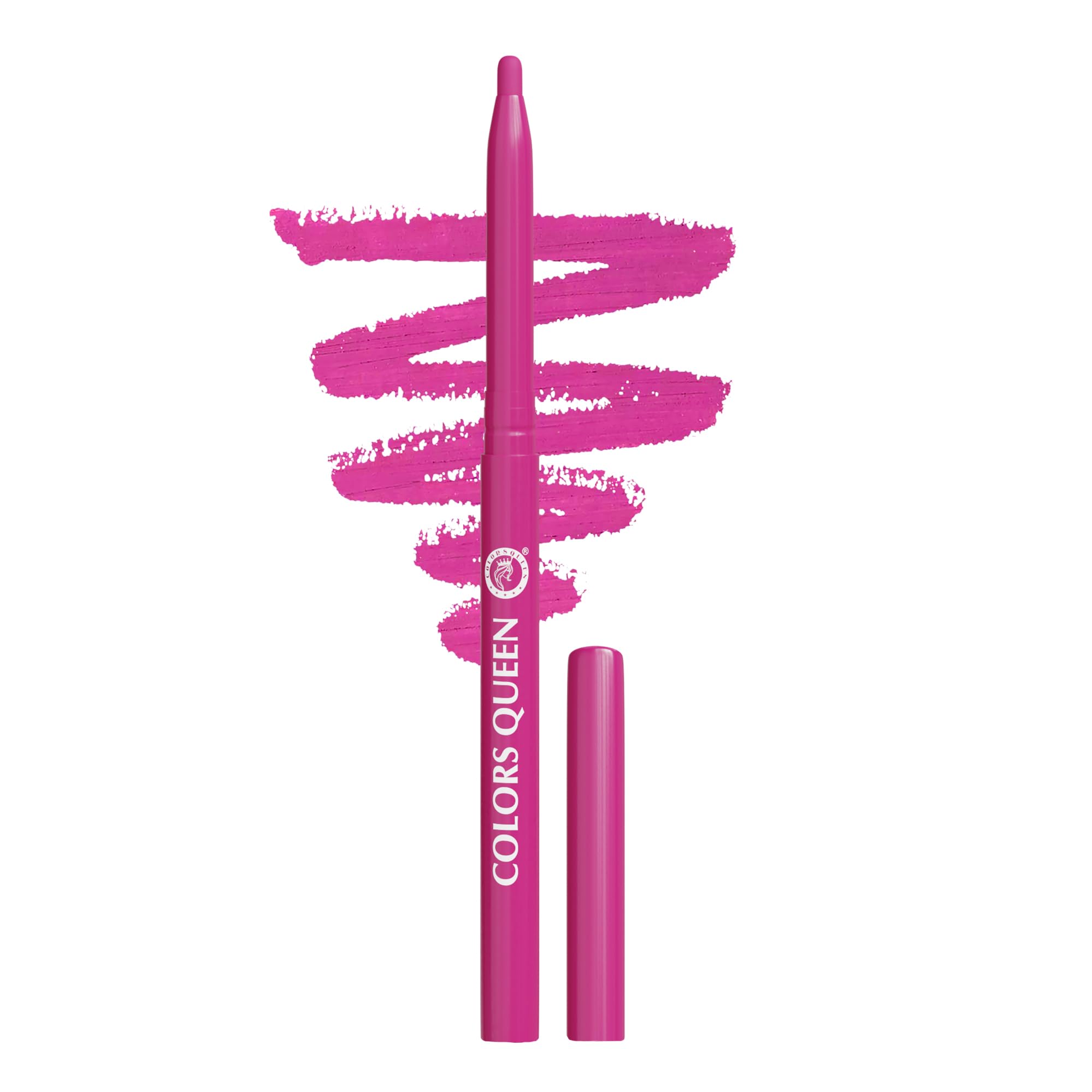 Colors Queen Extreme Color Kajal Pencil - 06 Bright Fuchsia, 0.4g | Smooth One Stroke Application with Ultra Creamy Texture | 16 Hrs Long Stay, Non Transfer, Smudge Proof & Waterproof Kajal for Women-image-12