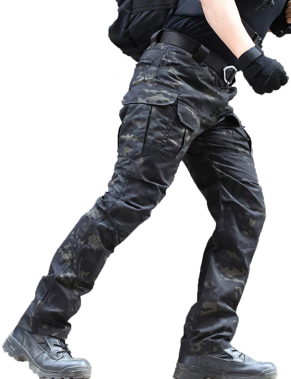 Wasserfeste Herren Hose Relaxed Fit Tactical Combat Army Cargo Arbeitshose mit Mehrfachtasche