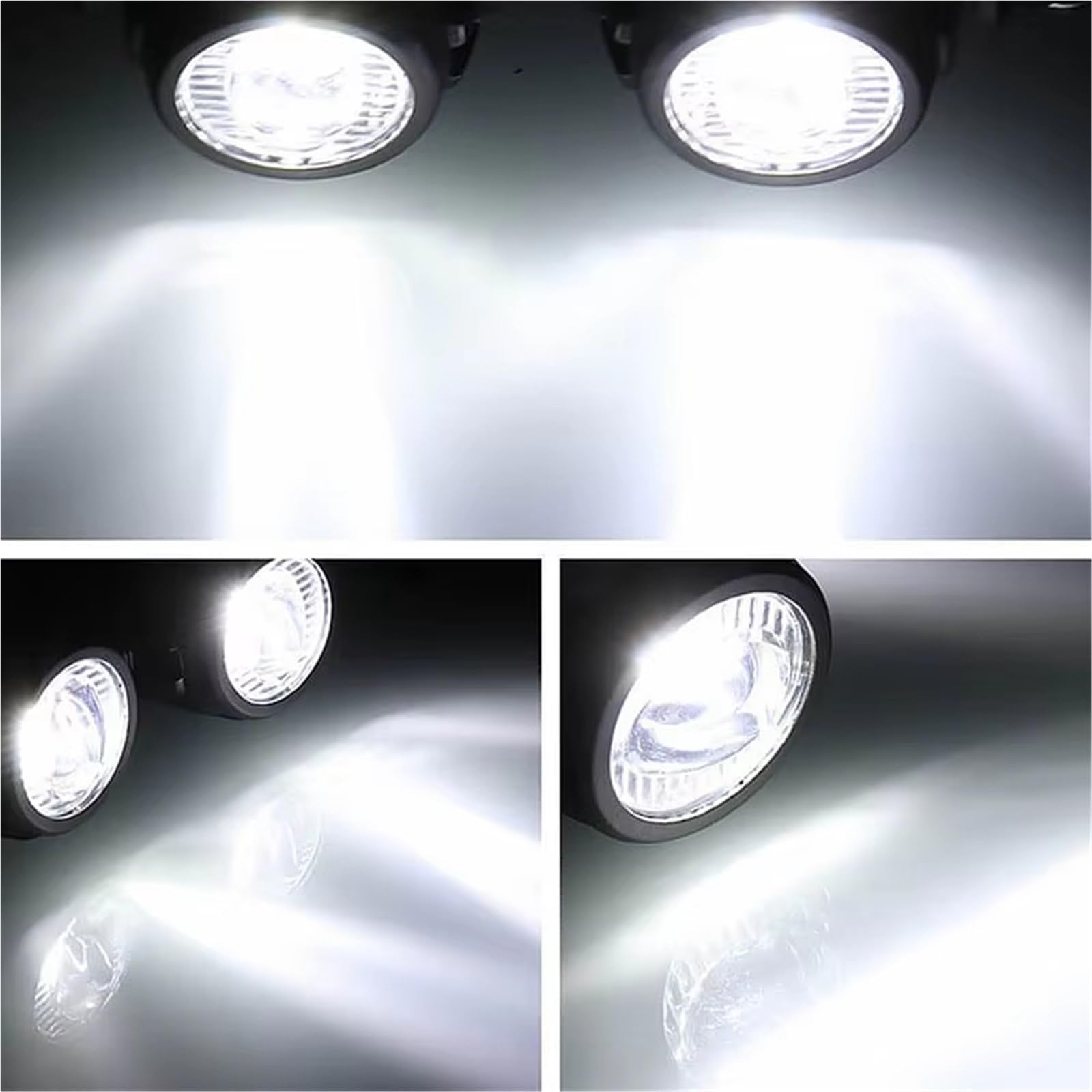 Faro Moto Faro Delantero LED Motocicleta Superbrillante Coche Luz Antiniebla Faros Delanteras(Only Light)