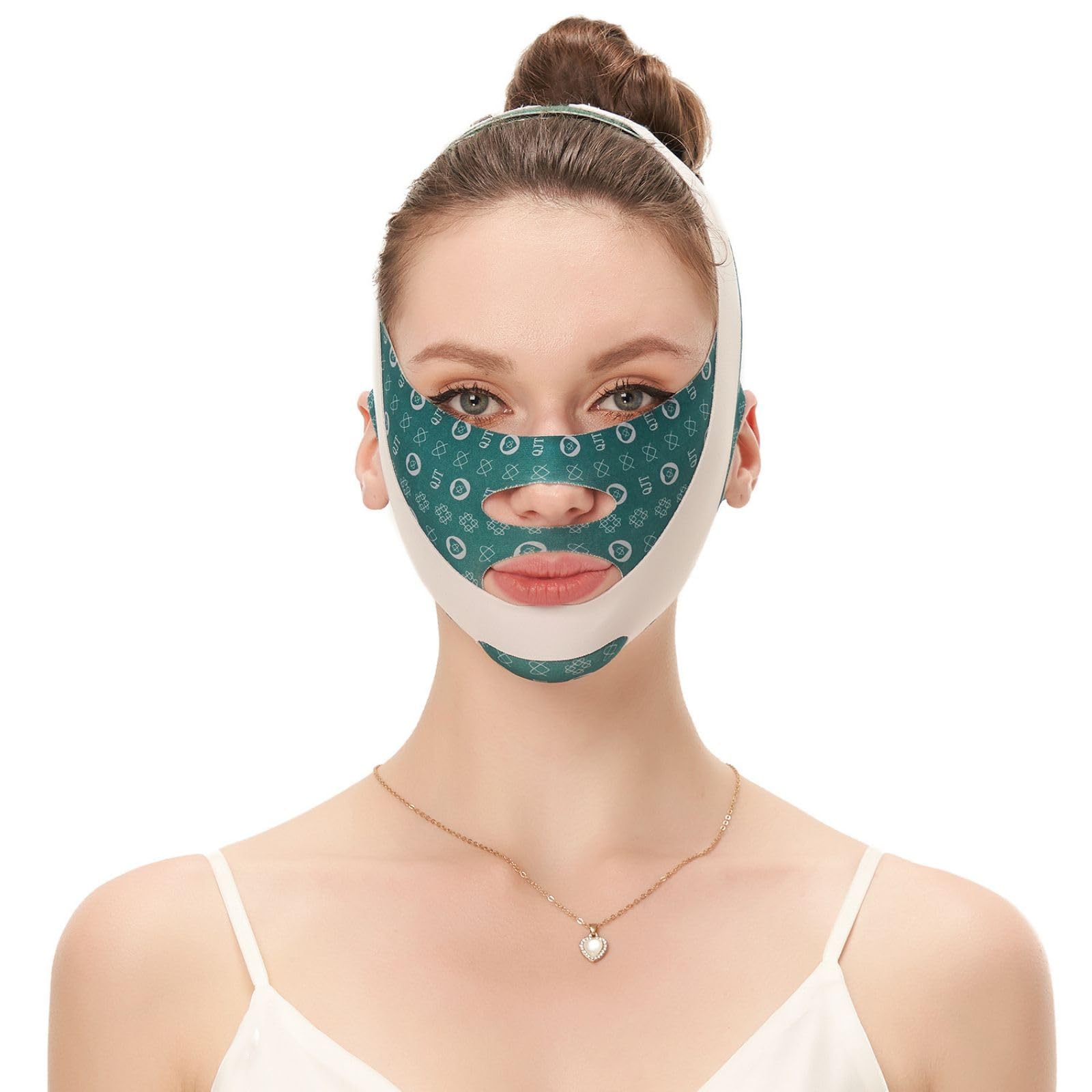 Full Face Lift Sleeping Belt, Reusable V Line Lifting Mask, Chin Lift Facial Mask Face Belt, Double Chin Thin Facial Bandages Cheek Chin Slimming Belt Strap Face Massage Shaper for Women (Style 4)
