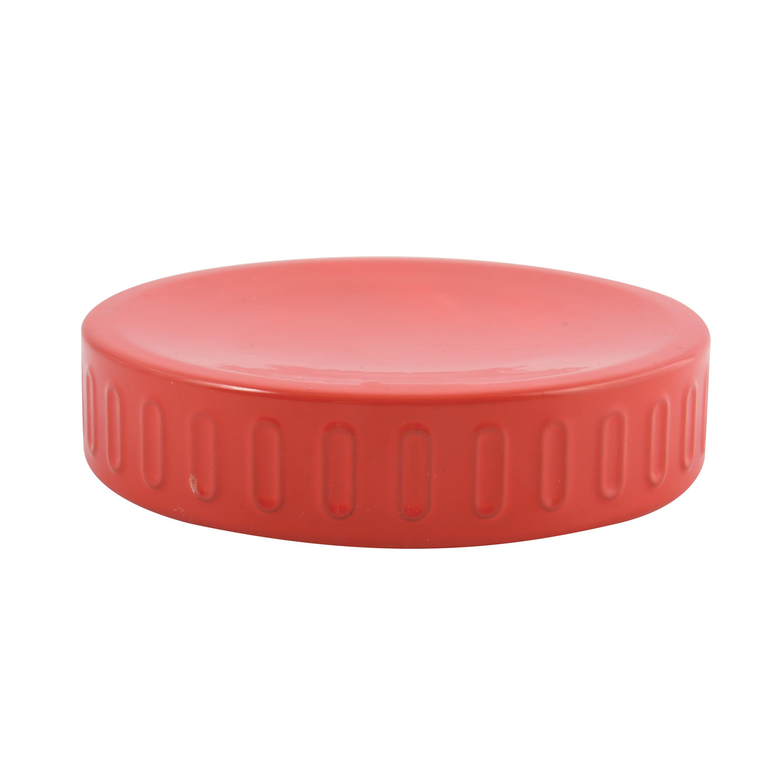 MSV - Porte-​Savon Haban - Design Moderne pour Salle de Bain - Matériau Résistant à l'eau - Idéal pour Tous Types de Savons en Acier - Couleur Rouge