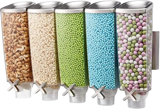 EZ-PRO 1 Gal. 5-Container Wall Mount Dispenser, 1 EA