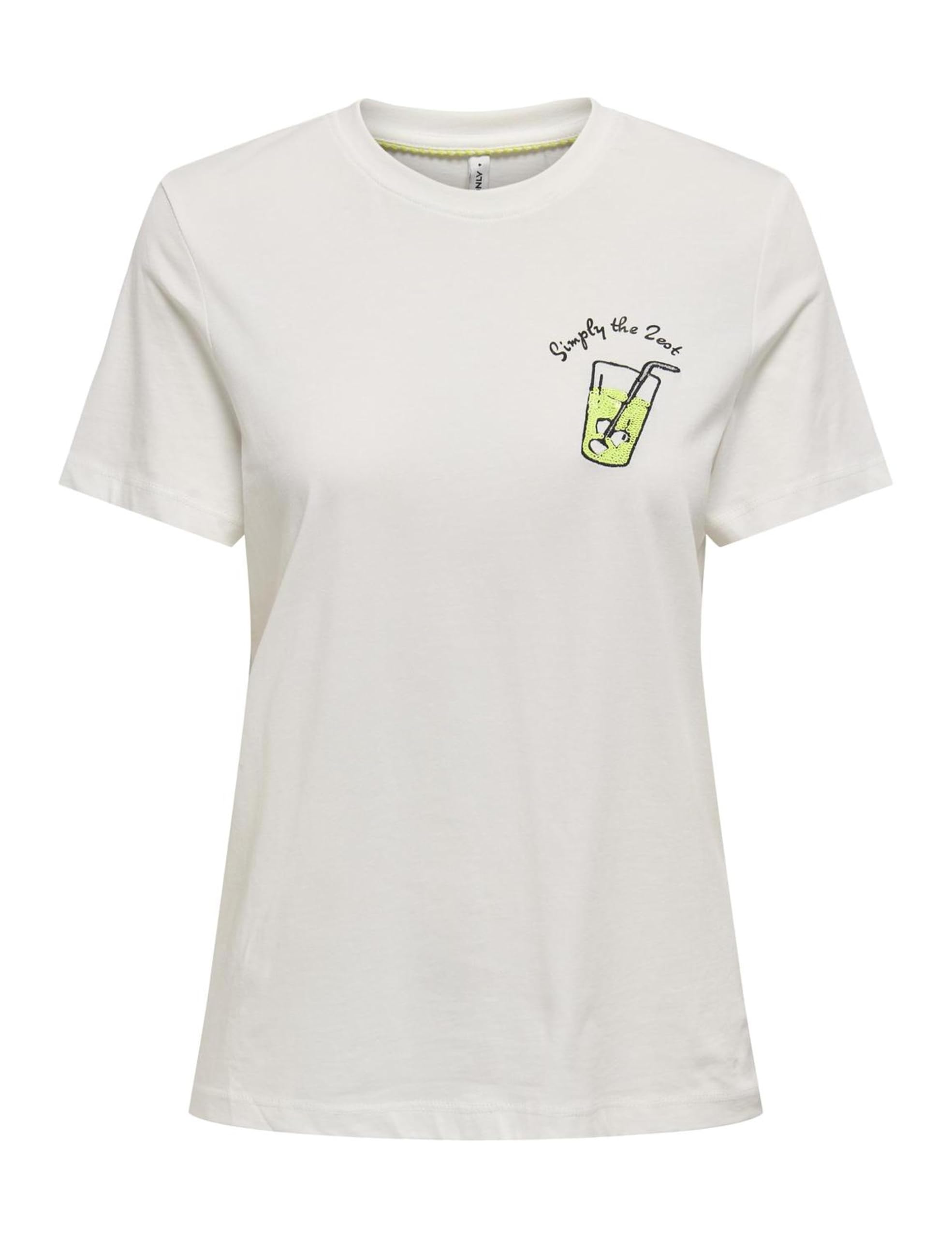 Onlkita Life Reg S/S Lemon Top Box JRS, Cloud Dancer, S
