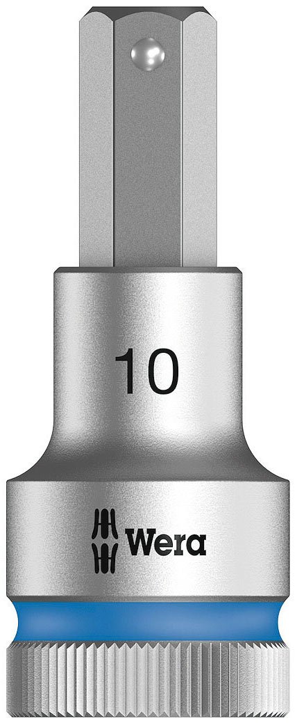 Wera 8740C HF Zyklop 1/2" Drive Hexagon Socket Bit Metric 1/2" 10mm