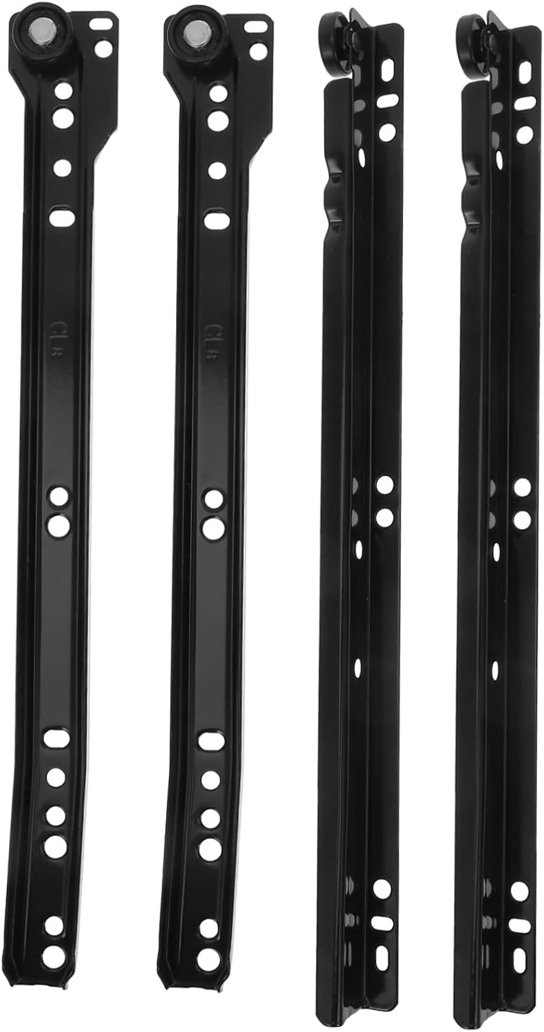 Inch Bottom Mount Drawer Slides Easy Installation 2 Sets Iron Material with Soft Close Feature and Smooth Sliding for Dressers and Cabinets in Bedrooms and Offices