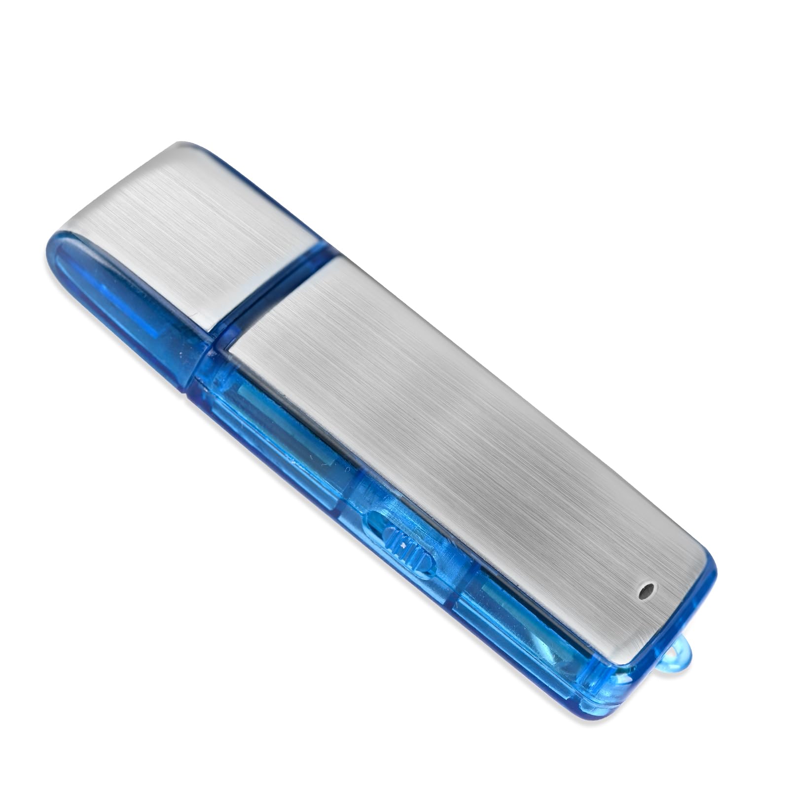 Mini grabadora de Voz Digital 16G – Podazz Sonido Activado 90 Horas de Capacidad USB Recargable Caja de Metal grabadora de Sonido para conferencias reuniones (Azul)
