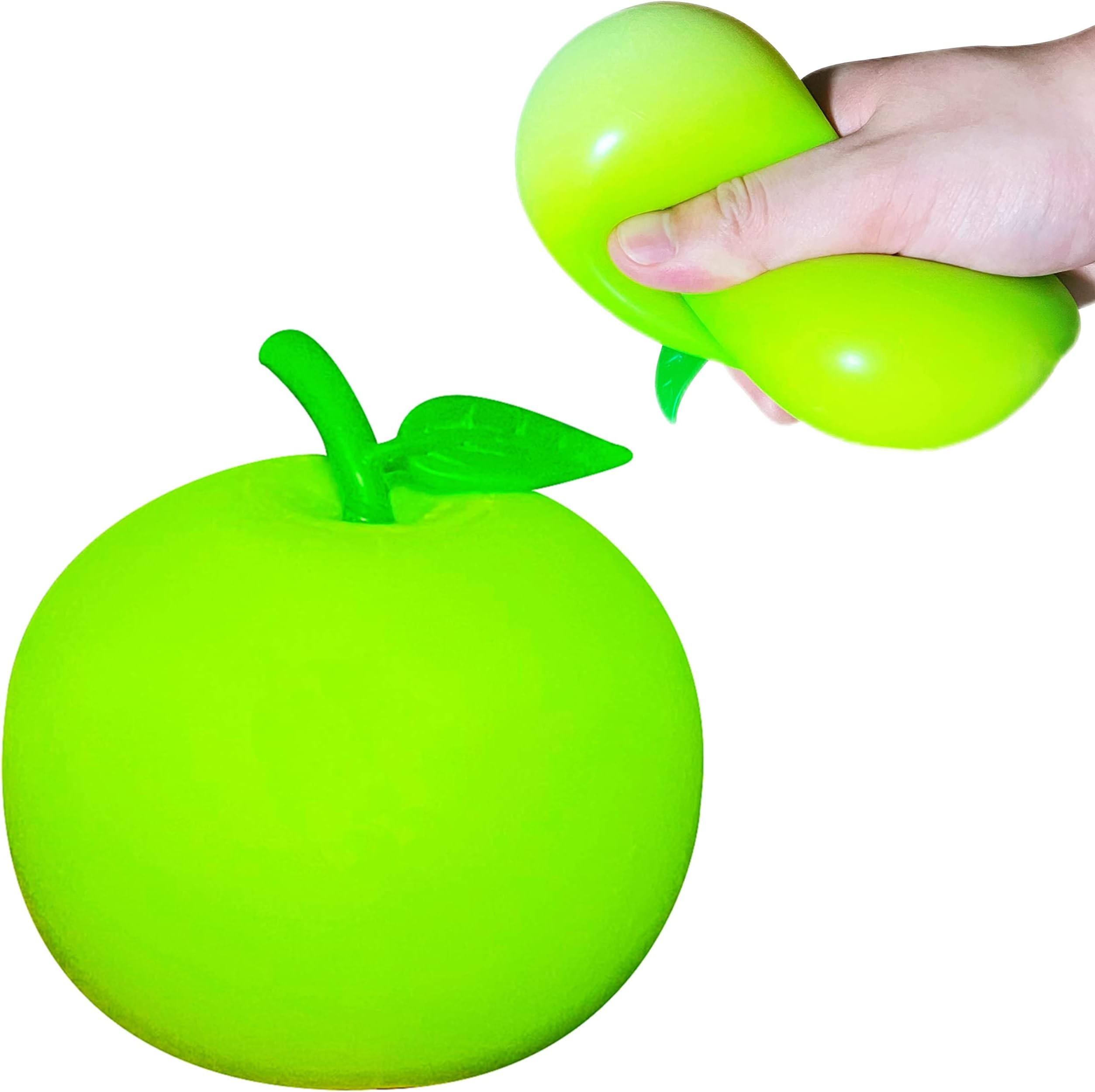 Kawaite Squishy Stress Relief Squeeze Ball (Pack of 1) - Stretch and Pull, Dough Ball Fidget Toys for Adults and Kids, Soft Apple Squishy Toys, Squish Ball, Ideal for ADHD, Autism, Teens Anxiety