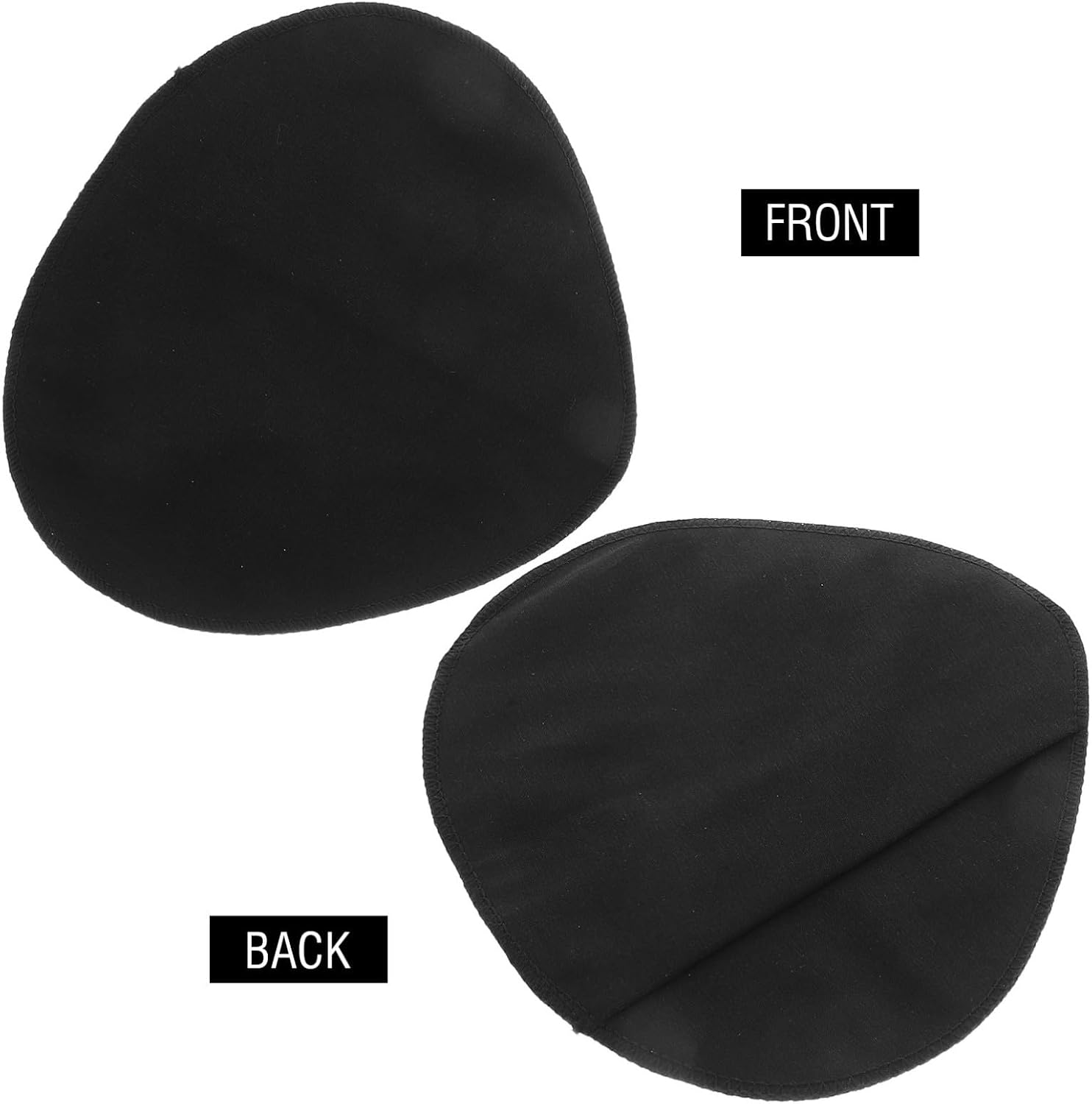 GARVALON 1 Pair Prosthetic Protection Bags Equilateral Triangle Sleeve Covers Black Large Cotton Prosthesis Sheath for Post- Undergarment Use