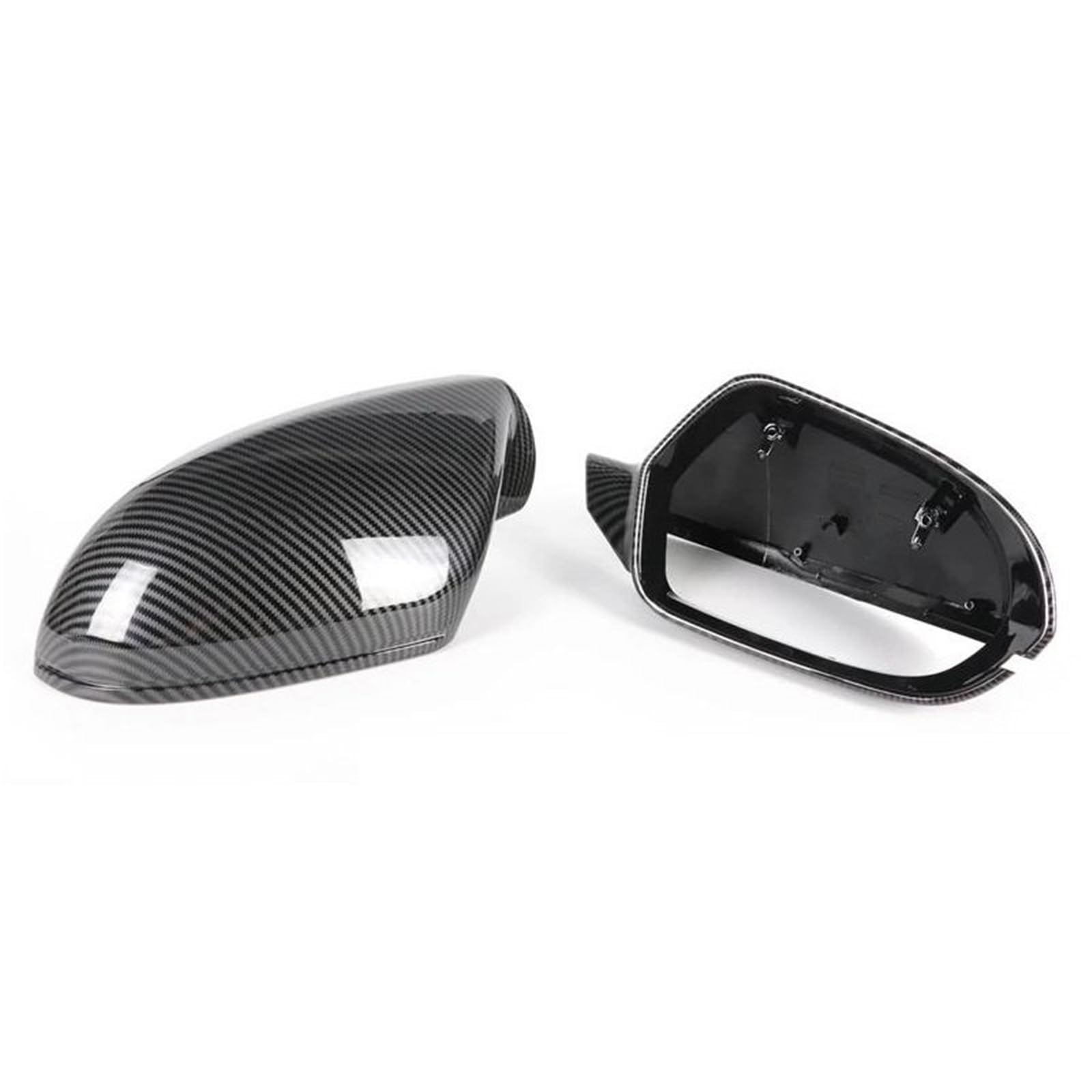 Coques rétroviseurs Audi A6 C7 en finition carbone pour un style sportif élégant