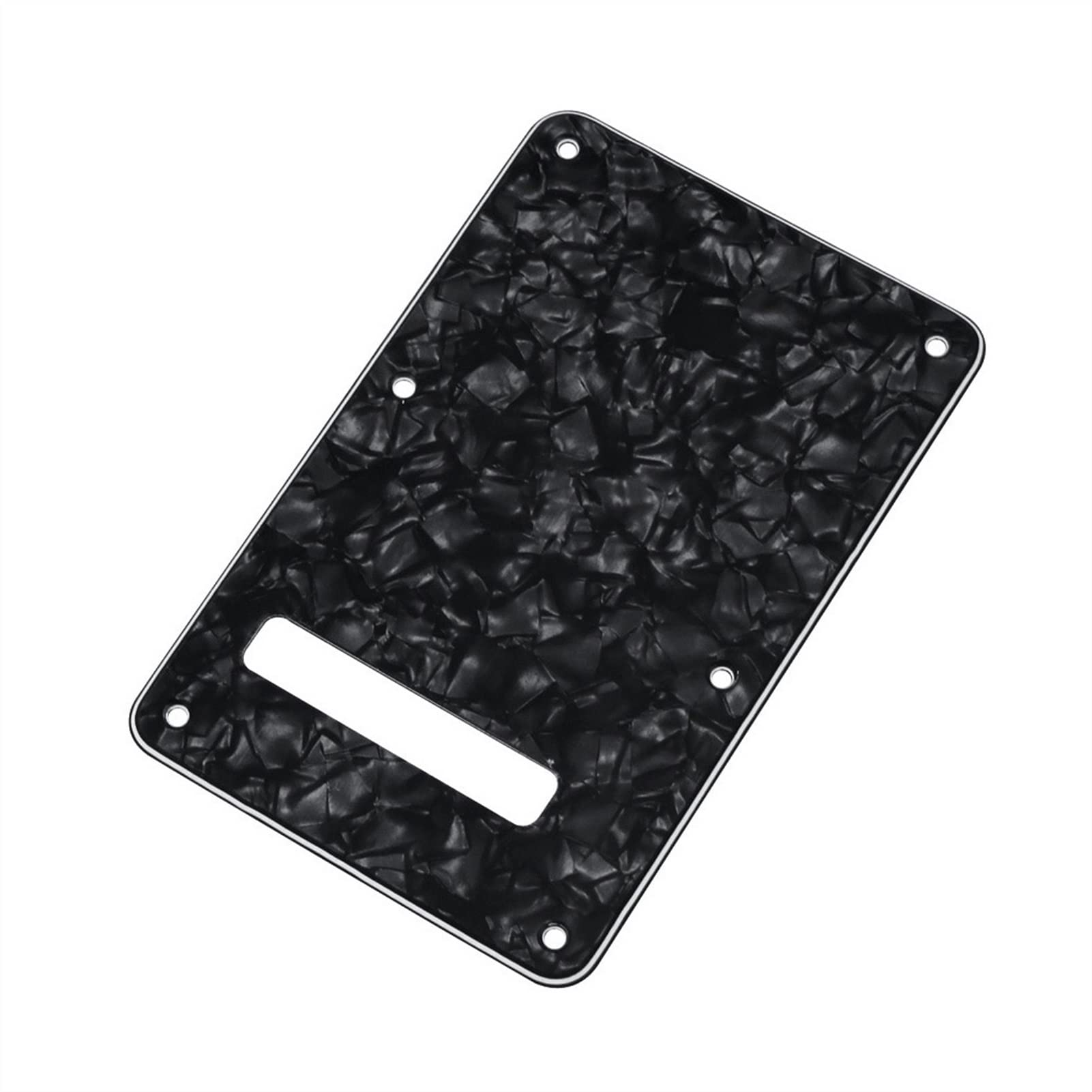 FLFL Linkshänder-Gitarre-Back Plate Black Pearl 4ply Für NS Elektrische Gitarre Pickguards für E-Gitarren