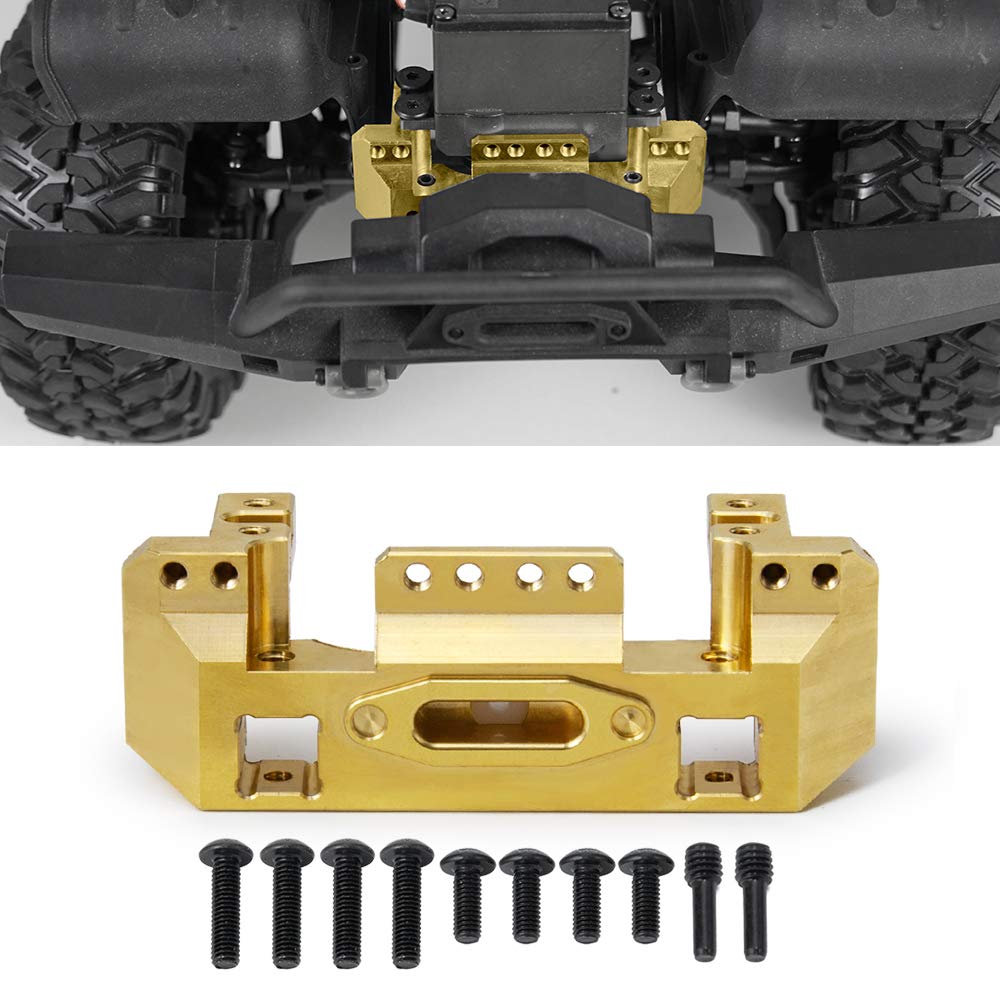Que-T 118g Heavy Duty Brass Front Bumper Servo Mount for TRX-4 TRX4 1/10 Scale RC Crawler Car